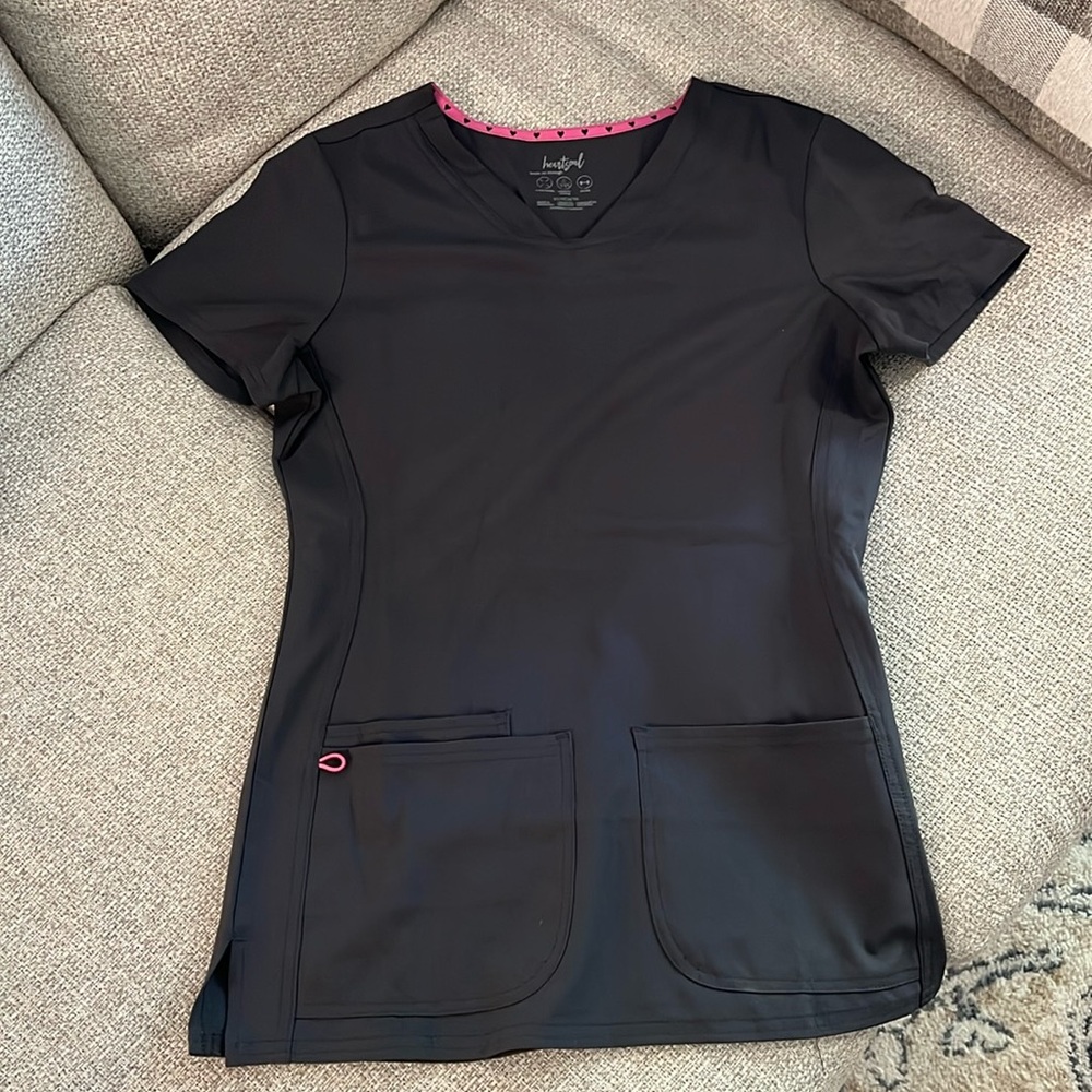 Grey (pewter) scrub top! Size XS fits XS and small!